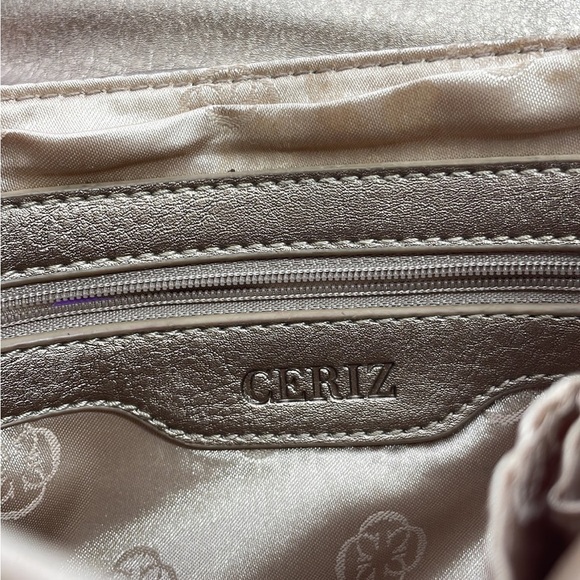 Ceriz Bronze Tone Sling Bag adjustable strap NWOT - Picture 11 of 12